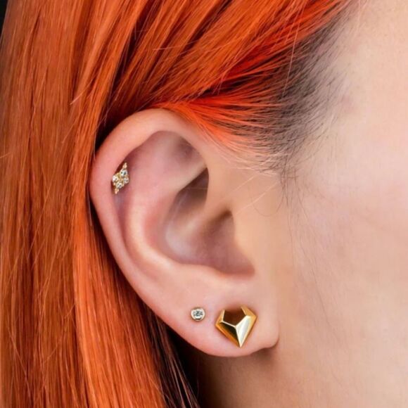 NIB Ask & Embla Valar Saddle Hangers in Gold .5" - Picture 10 of 11